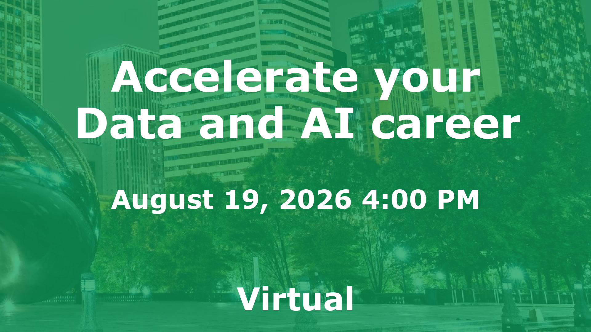 Accelerate your Data and AI career event image